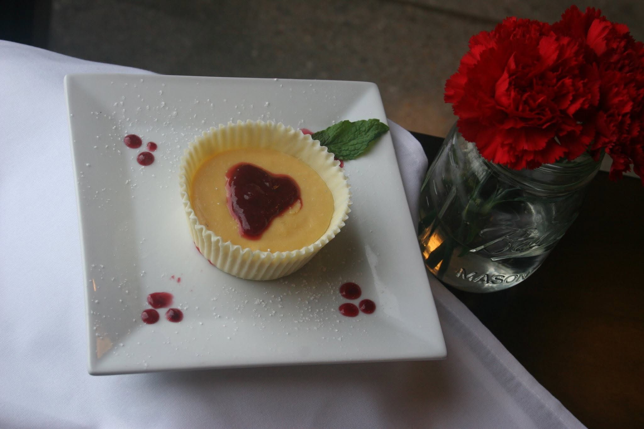Romantic wedding catering display in Wichita Kansas